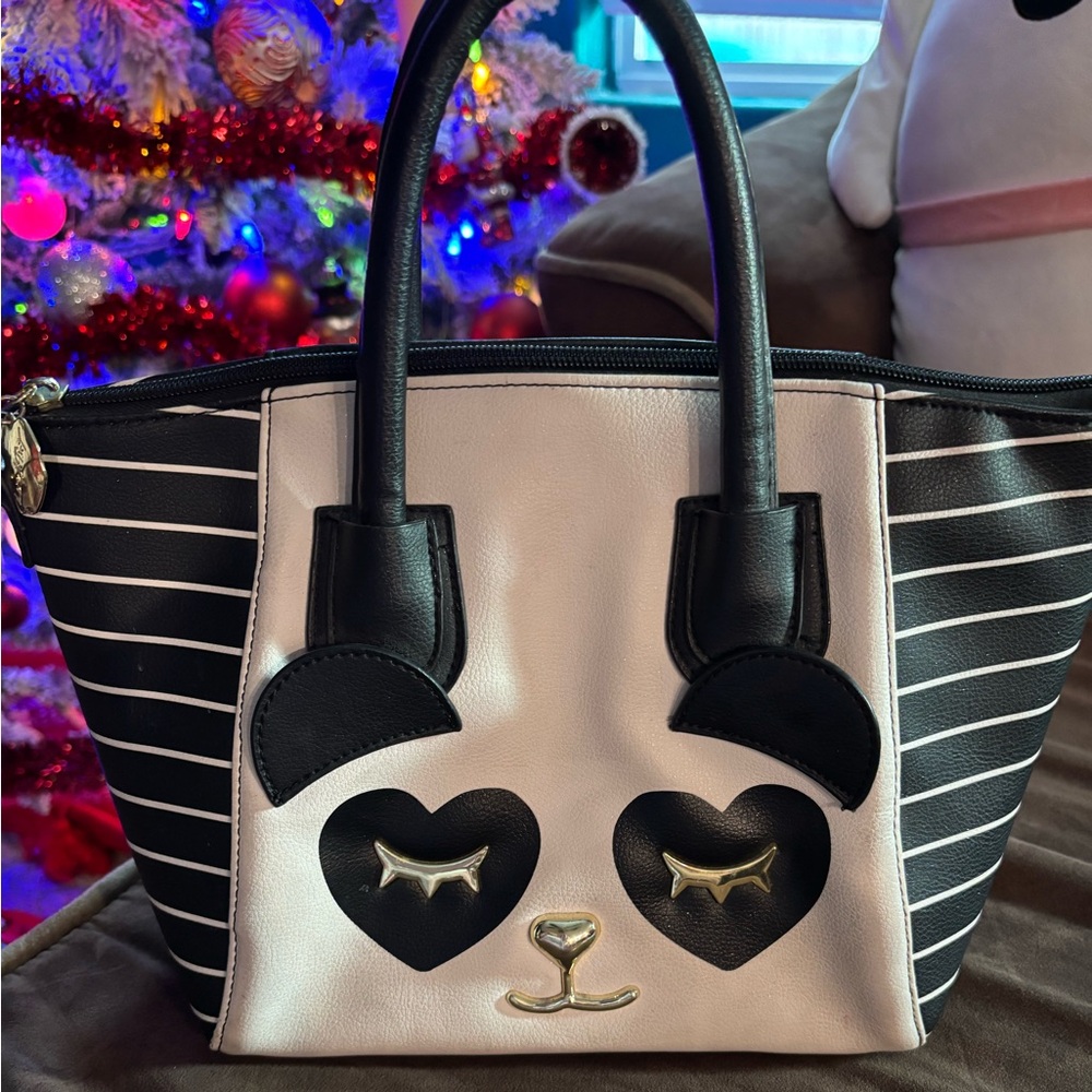 Charming Panda Face Tote Bag